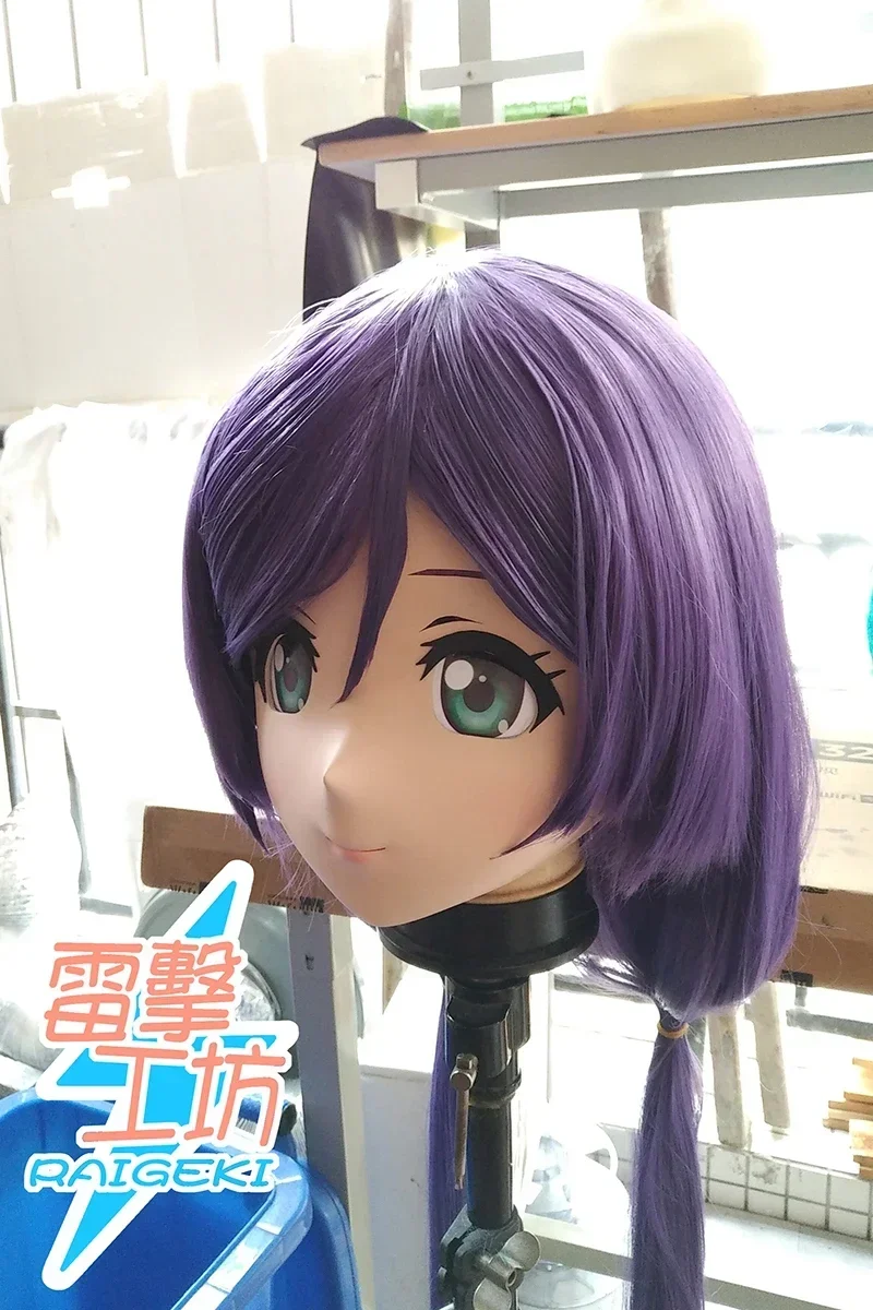 (RAIGEKI MAKS 16) resina 3/4 cabeza mujer/niña Kigurumi Anime Cosplay máscaras Crossdress Japón papel Lolita muñeca travesti BJD Cos