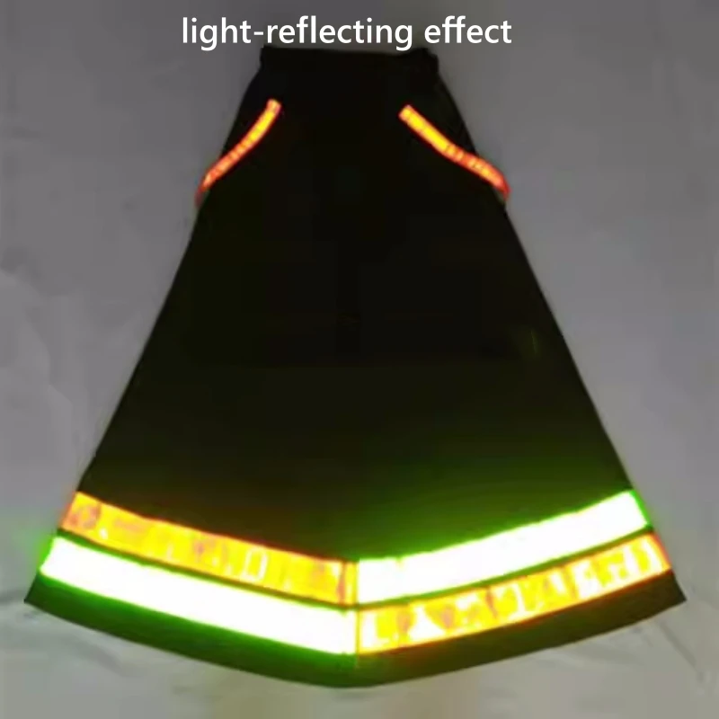 

Ghost Step Dance Pants Shuffle Street Dance Pants Luminous Reflective Bell-bottoms Pants Women Men Dancing Trousers 2025 NEW