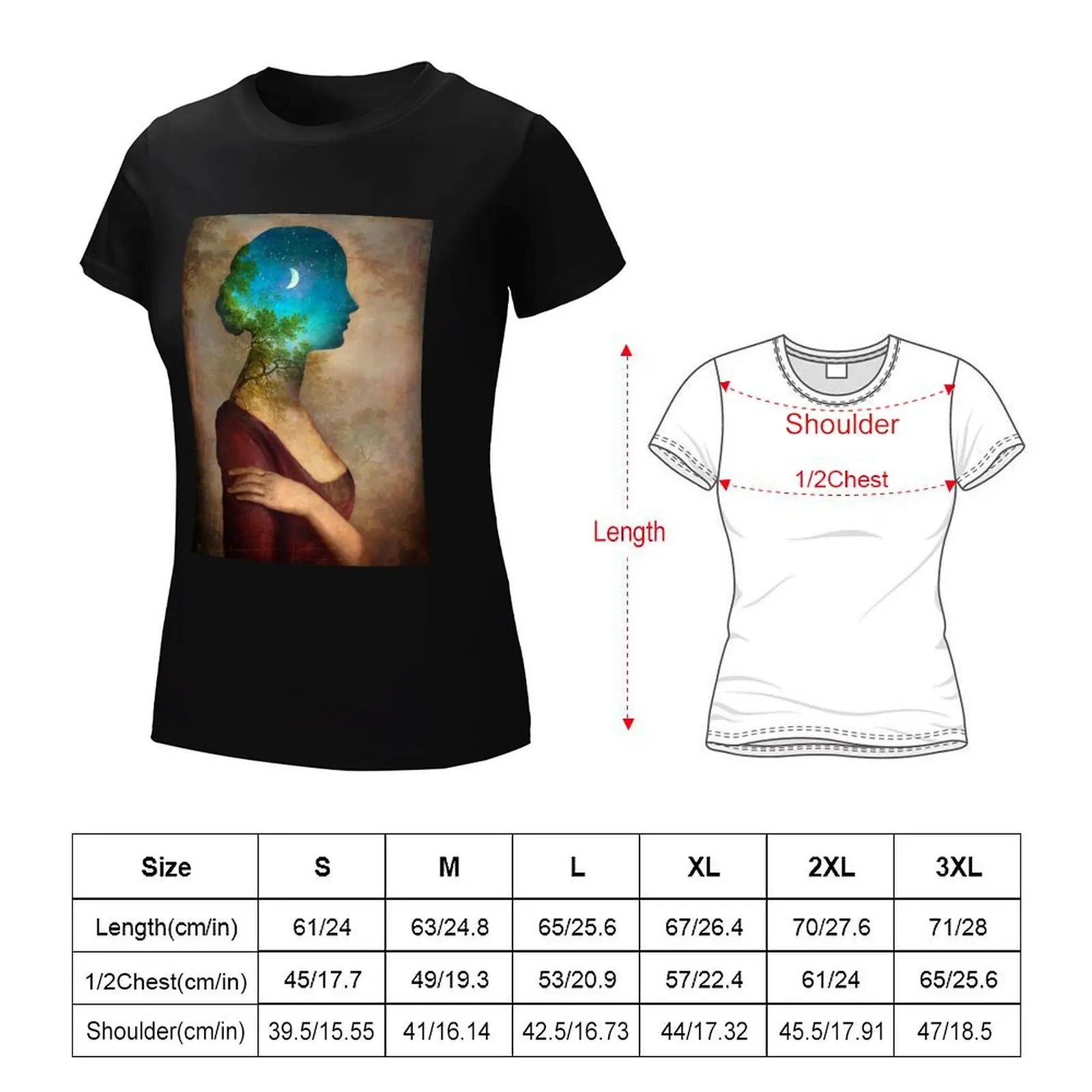 A Midsummer Night's Dream T-Shirt summer top female funny korean Women's clothes