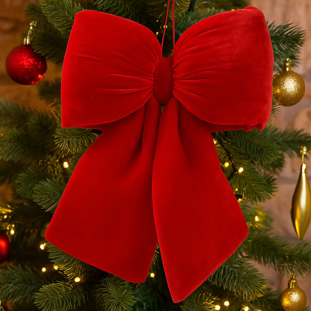 

Christmas Tree Bow Decoration Merry Christmas Decoration for Home 2025 Pendant Xmas Ornaments Navidad Natal New Year Gift 2026