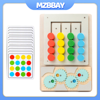 Children Montessori Wooden Color Shape Matching Cognition Learning Game Board Kids Early Educational Logic Develop Game Toy Gift