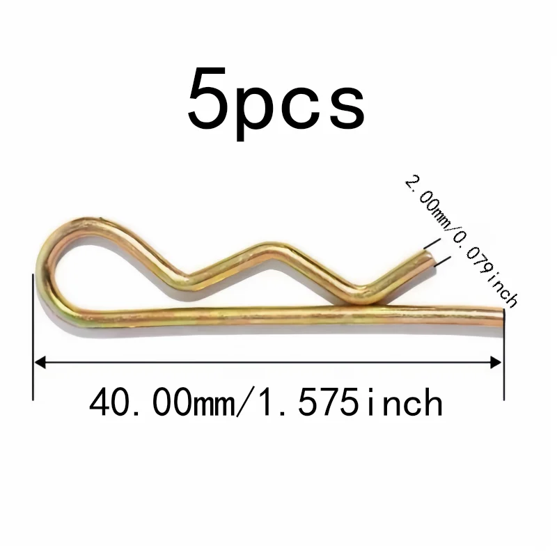 Locking Pin Fasteners 5 pcs 2*40mm M2 M2*40mm, Secure Locking Hold, Rust Resistant Steel, Multipurpose