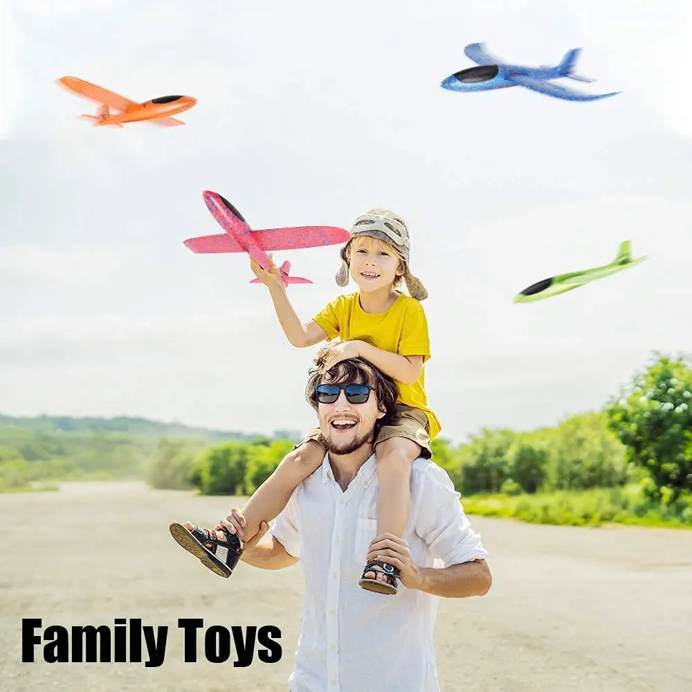 

48cm Large Foam Plane Glider Hand Throw Airplane Inertial EPP Bubble Planes Outdoor Launch Kids Toys for Children Boys Gift