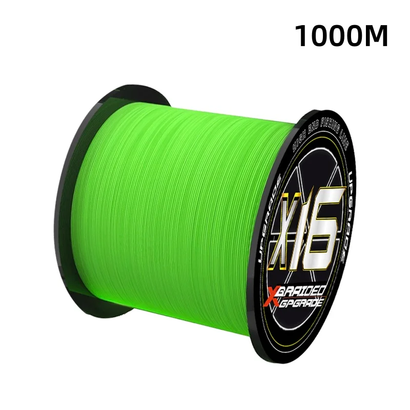 Neue YGKX Angelschnur Geflochtene Angelschnur 300m/500/1000m X16 Stränge Geflochtene Superstark Multifilament-Schnur Karpfenangeln Pesca