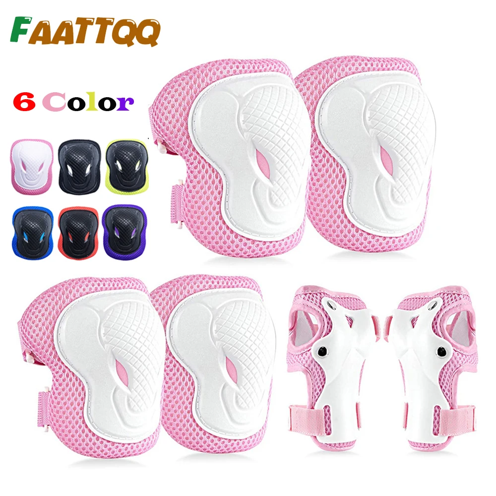 Kids/Youth Protective Gear Set, Kids Knee Pads and Elbow Pads Wrist Guard Protector for Scooter, Skateboard, Cycling, Bicycle