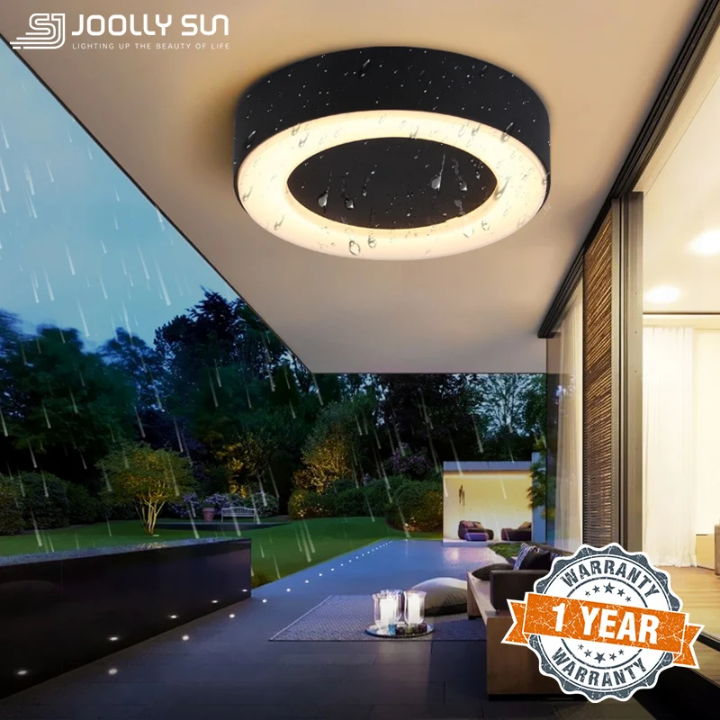 

JoollySun Outdoor Ceiling Lights Wall Lamp Modern Balcony Light for Terrace Porch Waterproof Aluminum LED Lighting Fixtures