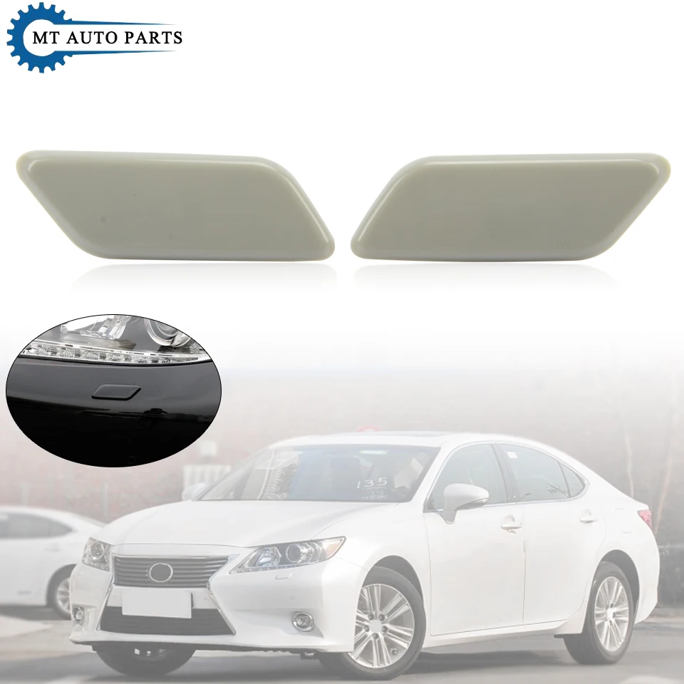 

MTAP Unpainted Front Headlight Washer Nozzle Cover Headlamp Water Sprayer Cap For LEXUS ES Series ES250 ES350 ES300H 2012-2015