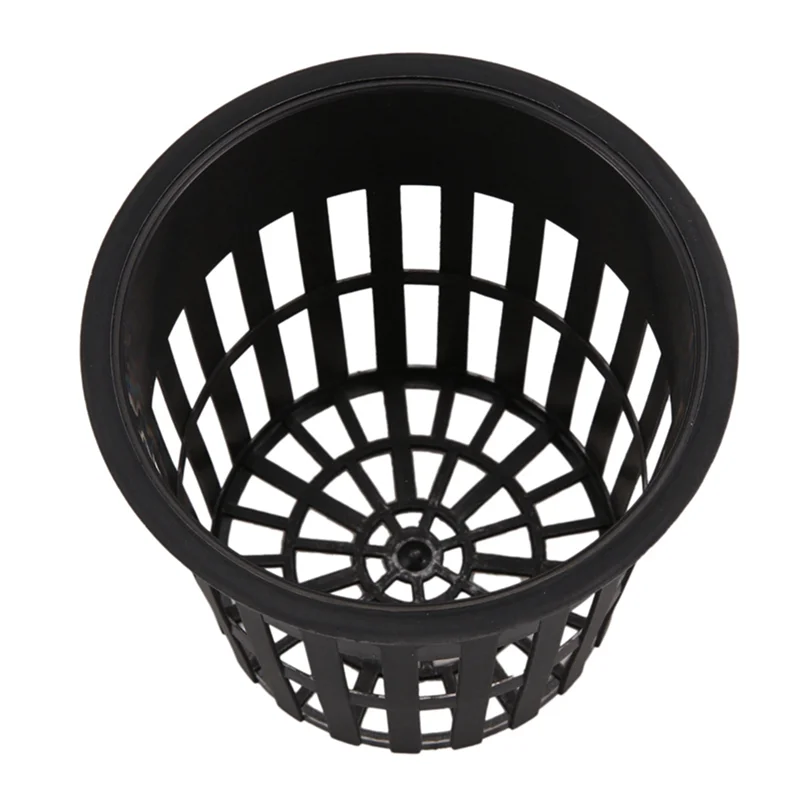 

A04G-60 Pack 4 Inch Net Cups Slotted Mesh Wide Lip Filter Plant Net Pot Bucket Basket For Hydroponics