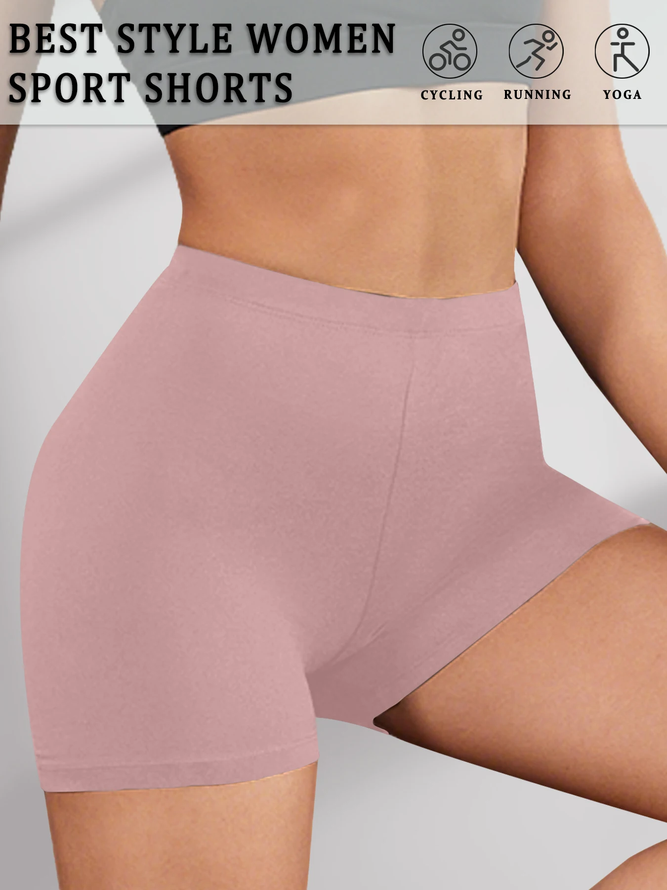 

Высокоэластичные спортивные шорты Байкерские шорты для женщин Супер мягкие шорты для йоги и бега с эффектом пуш-ап для тренажерного зала и фитнеса Женская спортивная одежда