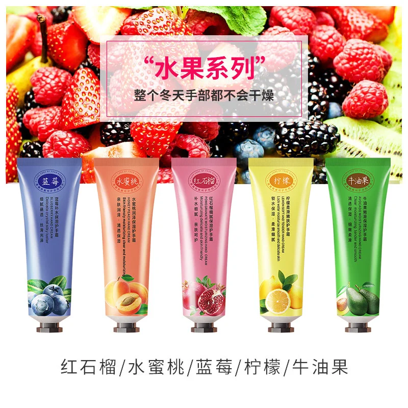 

Floral Hand Creams Fruity Fragrance 30g Set Moisturizing Anti-chapped Hand Skin Care Wholesale Women Skincare Hand Lotion Make