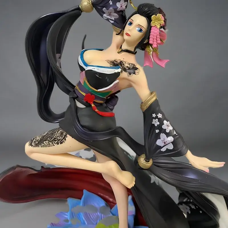 Figuras de acción de resonancia de kimono Gk Nico·Robin Kabuki de Anime de una pieza, estatua de Pvc de doble cabeza de 27cm, modelo de colección de muñecos, juguetes Gif