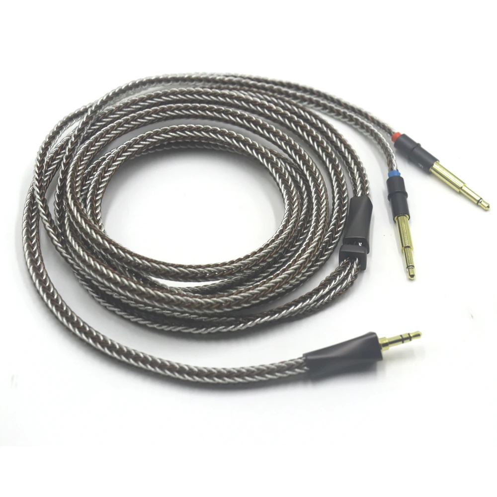 16 الأساسية واحدة كريستال النحاس + الفضة النقية سماعات ترقية XLR/3.5/4.4 مللي متر كابل ل Meze 99 الكلاسيكية NEO NOIR Meze 105 Aer