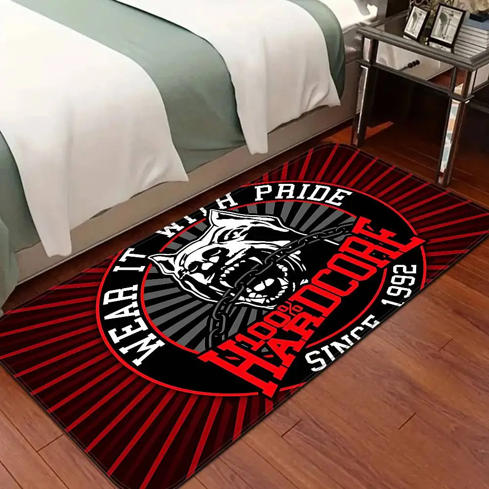 Tapete de Banheiro Bone Gabber 100 Hardcore Dog, Decoração para Quarto Infantil, Varanda, Tapete Antiderrapante para Sala de Estar, Tapete de Boas-Vindas