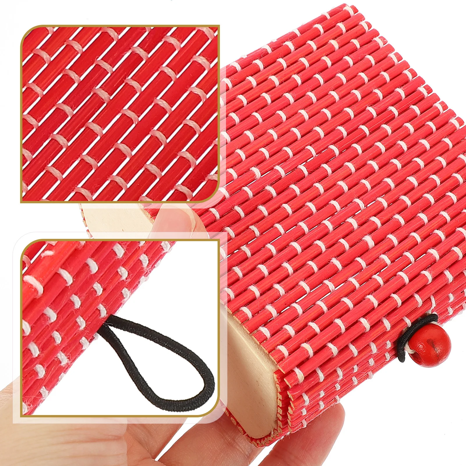 

6Pcs Bamboo Sundries Organizer Miniature Curtain Cane Treasure Chest Jewelry Storage Storage Box Vintage Bamboo Treasure Chest