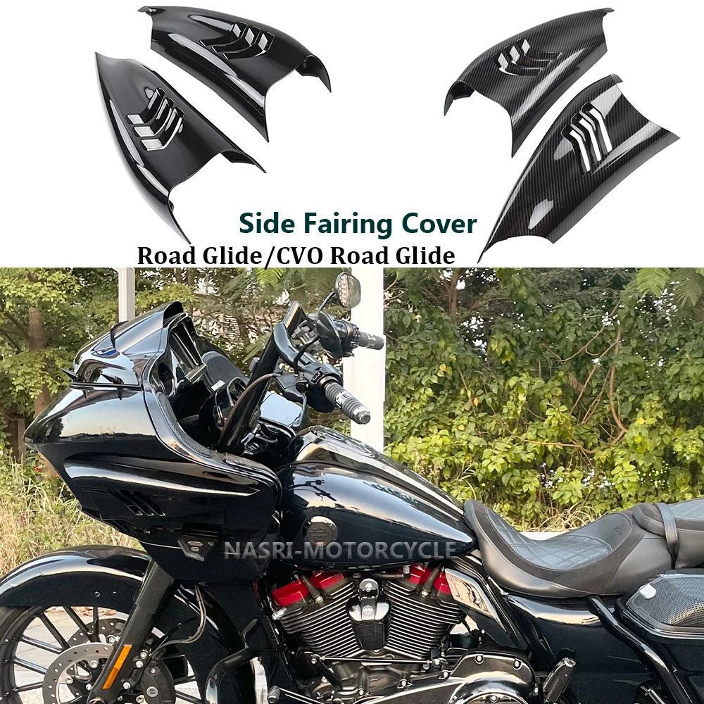 2018-2022 Motorcycle Accessories Side Fairing Air Deflector Black Decorative Cover For Harley CVO RoadGlide Ultra Custom FLTRXSE