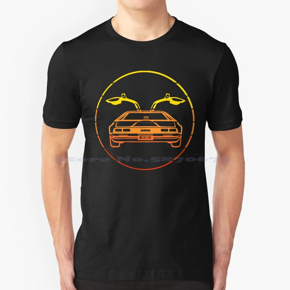 The Sunset 2 T Shirt 100% Cotton Tee Backtothefuture Marty Mcfly Bttf Doc Brown Film Retro Time Travel Biff Car Hill Valley