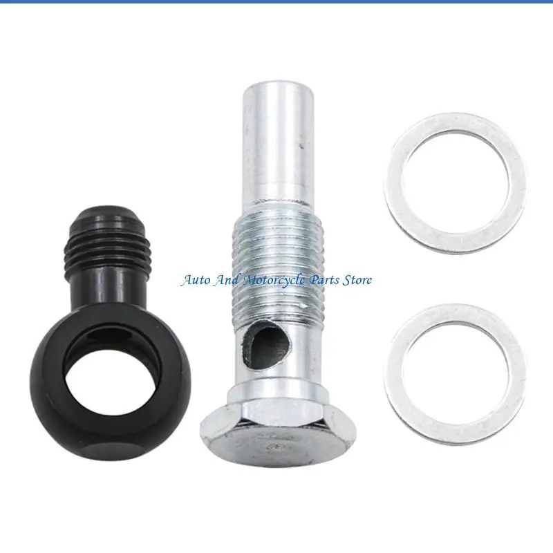 P9FD 6ANx1/4NPSM 4L80E トランスミッションオイルクーラー用 90 度バンジョーフィッティングコーン