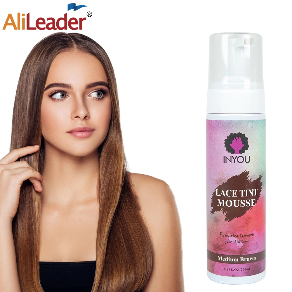 Lace Tint Melting Hair Mousse, Lace Tint Mousse for Women Hair Wig Lace Wigs Toupees and Hairpieces,Natural Finishing Lace Color
