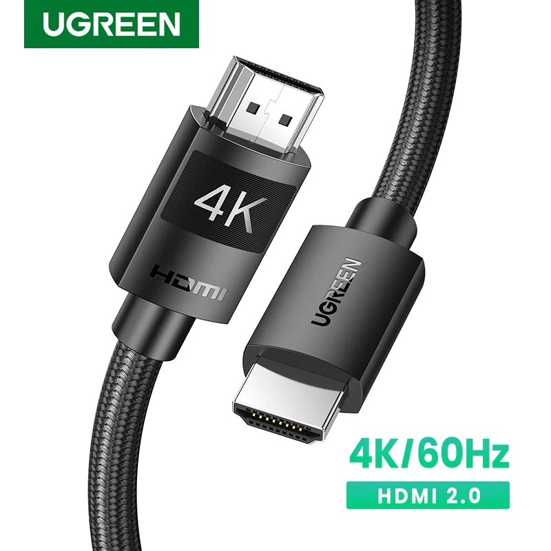 UGREEN Kabel zgodny z HDMI 2.0 Kabel 4K/60 Hz do RTX 3080 PS4 Xbox Splitter Aux Kabel Ethernet 4K Kabel 3D Kompatybilny z HDMI 4K