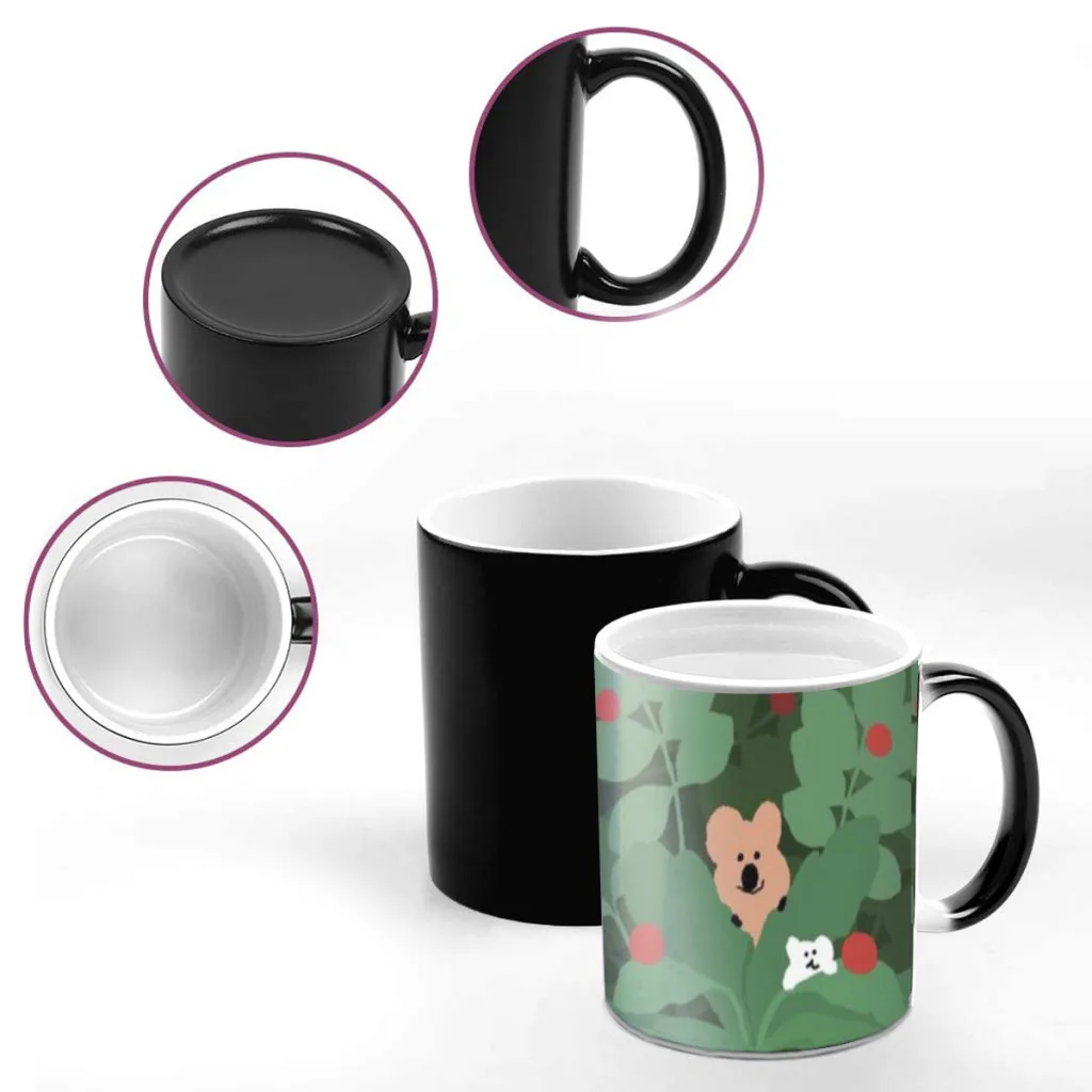 Cartoon koala d-dinotaeng Color Changing Mug Sensitive Ceramic coffee Tea Mugs Cup best gift for friends