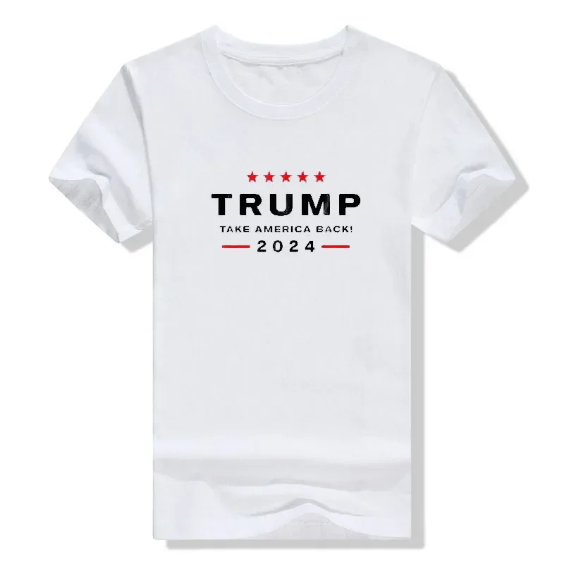 Graphic Fans T Shirts men Men Clothing Donald Trump 2024 Support Take America Back Election - The Return Short Sleeve T-Shirt