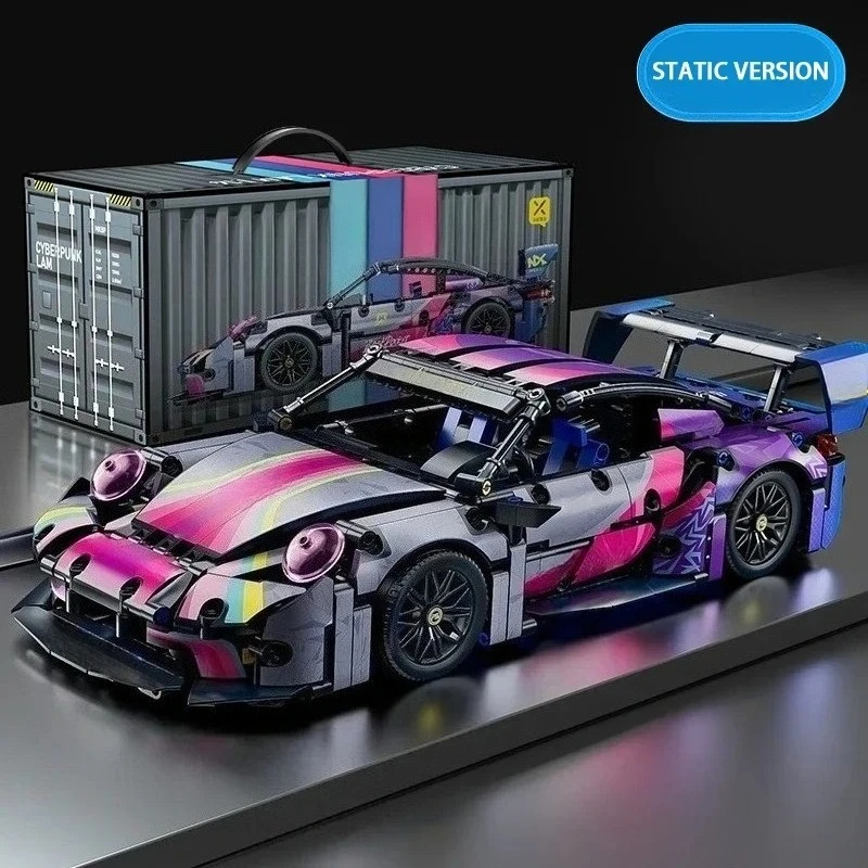 

New Technical Racing Sport Car Model Building Blocks technic adults 1:14 DIY Supercar Brick Puzzle Toys Kid Adult Gift