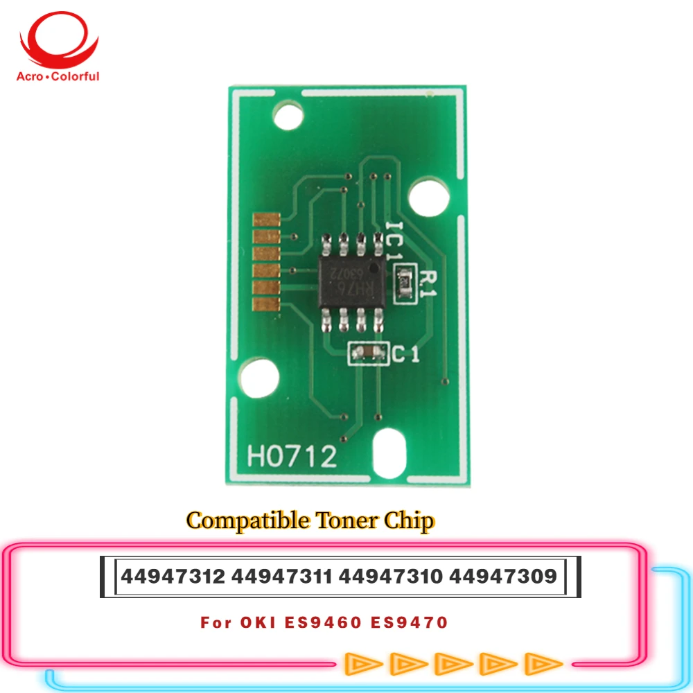 

Совместимый с EUR 44947312 44947311 44947310 44947309 чип тонера для OKI ES9460 ES9470 чип картриджа лазерного принтера 41K 32,1K