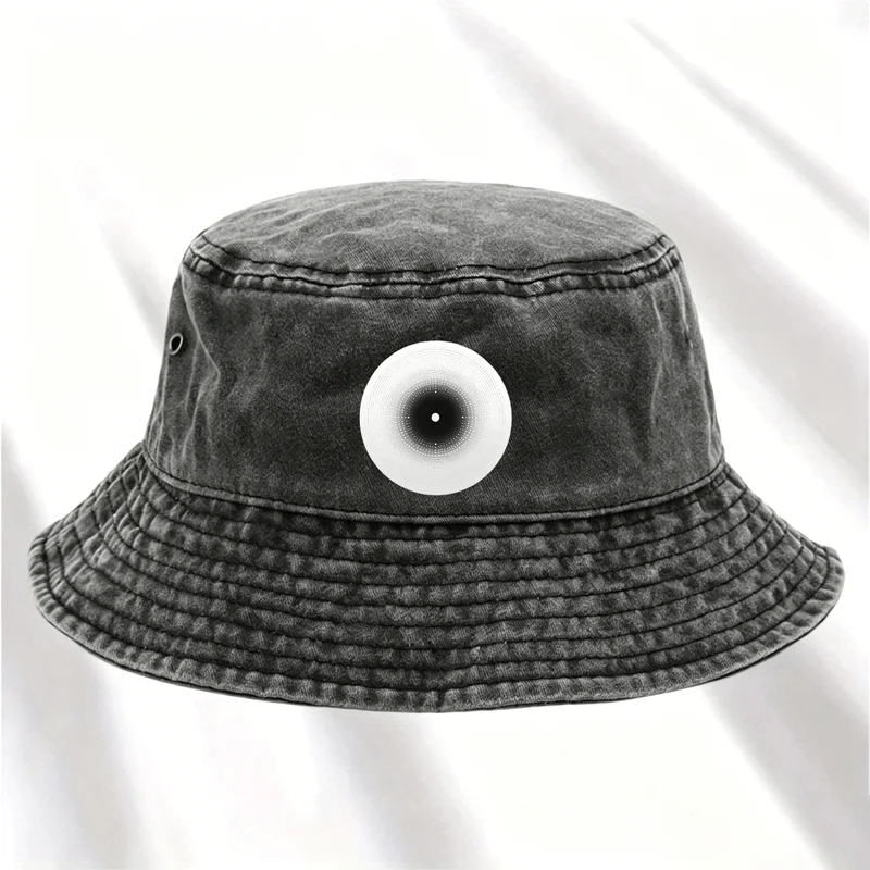 1pc Retro Easy Washed Fisherman Hat, Pattern Print, Vintage Style, Lightweight All-Match Bucket Hat X Fishing Hat X Dad Hat, Uni
