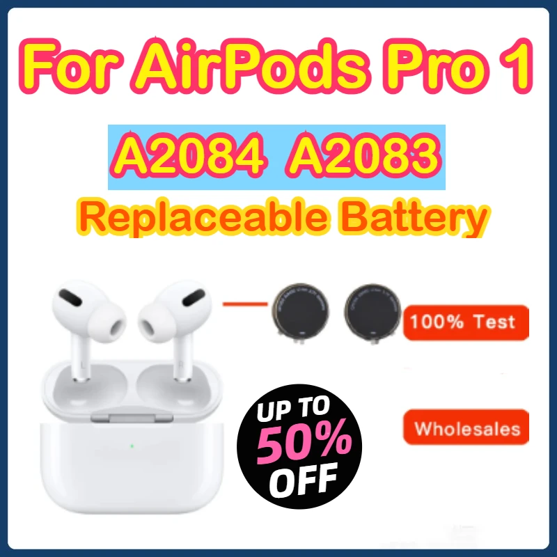 

CP1154 Оригинальная сменная батарея для Apple Airpods Pro 1 A2084 A2083 A2190 Air Pods Pro 1, перезаряжаемые батареи Batteria