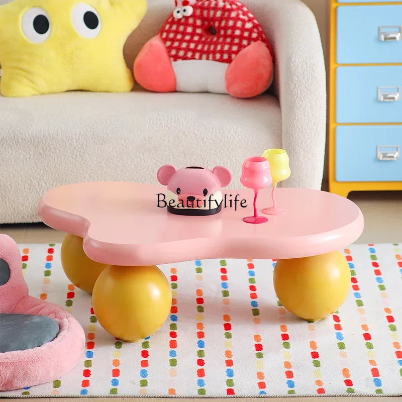 

yj32 Dopamine cloud coffee table creative simple home modern color round ball edge table