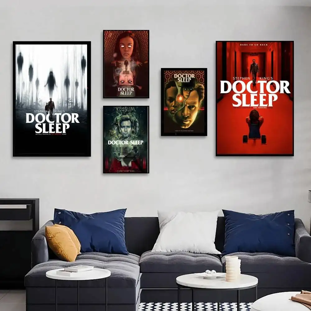 Doctor Sleep Horror Movie Poster Art Sticky Wall Waterproof Home Living Room Bedroom Bar Aesthetic Decoration