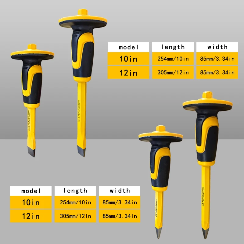 1PC Industrial Grade Steel Chisel Concrete Tool Stone Splitter Stone Dreaking Tool Stone Processing