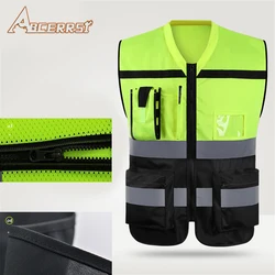 Motorcycle High Visibility Reflective Vest Belt for Night Running and Cycling Safety Security Warning Vest