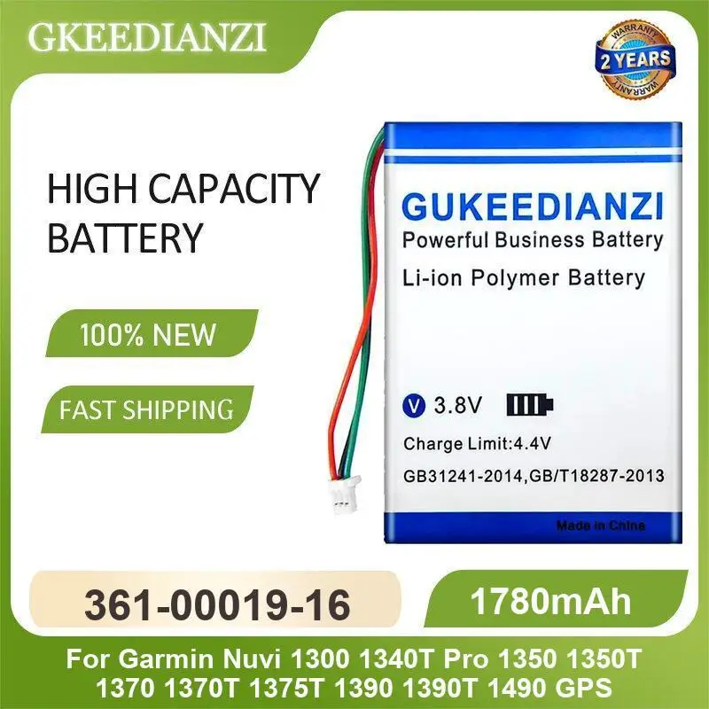 بطارية للغارمين Nuvi 1300 1340T Pro 1350 1350T 1370 1370T 1375T 1390 GPS 361-00019-16 361-00019-41 361-00019-40 قدرة عالية