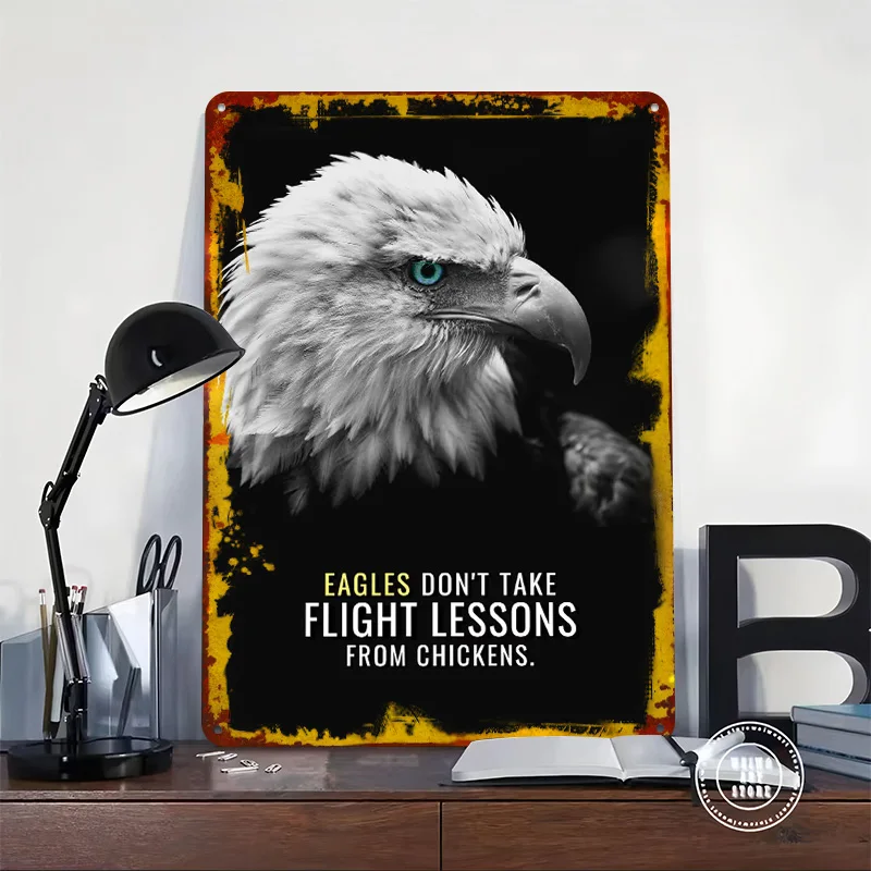 Flight Lessons Tin Poster Customized Retro Wall Art Vintage Metal Signs for Room Gamer Decoration At Home Setup Decorations Cozy