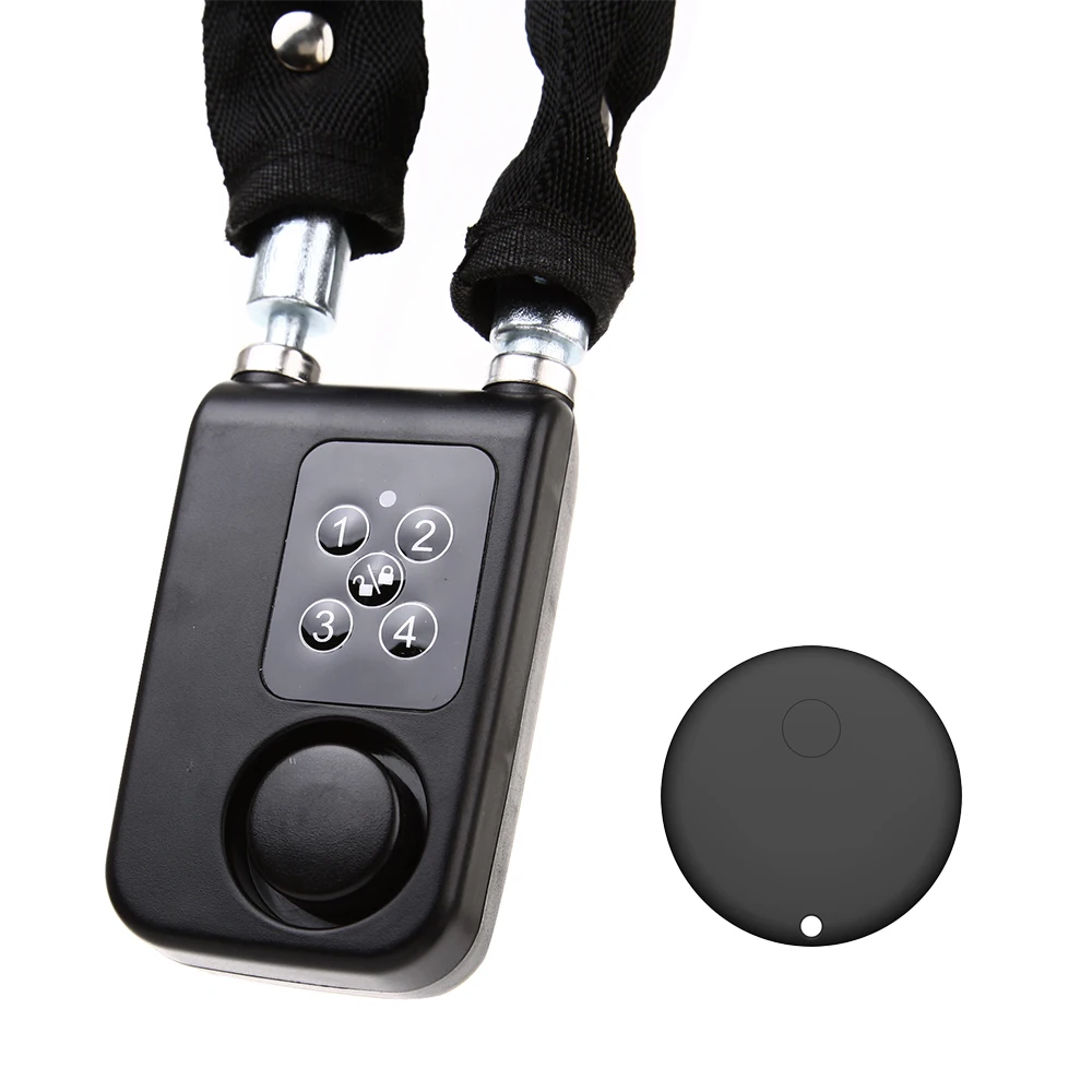 

Smart Anti-Theft Bicycle Electric Scooter Lock with Find My Positioning Siren Waterproof 4-Digit Steel Chain for Android