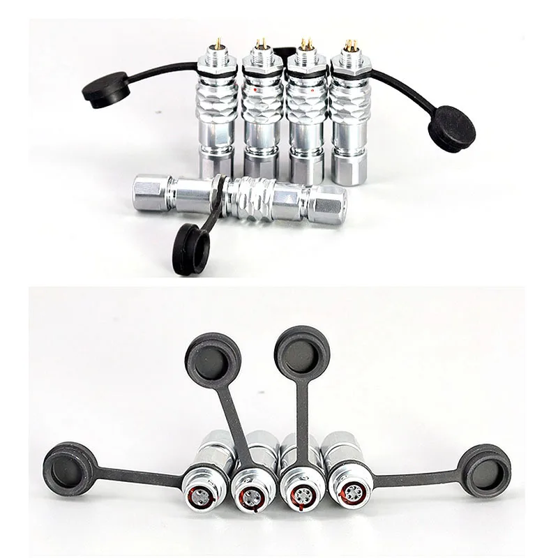 Waterproof Aviation SF8 Plug 2 3 4 6 8 Pin Male Head Rear Nut Socket Connector 2 core plug 3 core socket SF8-4 SF8-6 SF8-8