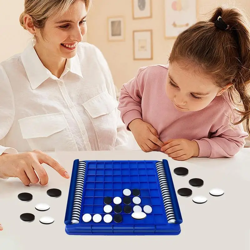 4 In A Row Game Board Puzzle Toys Children Parent-Child Educational Classic Game Chess 3D Four-Link Chess For Home