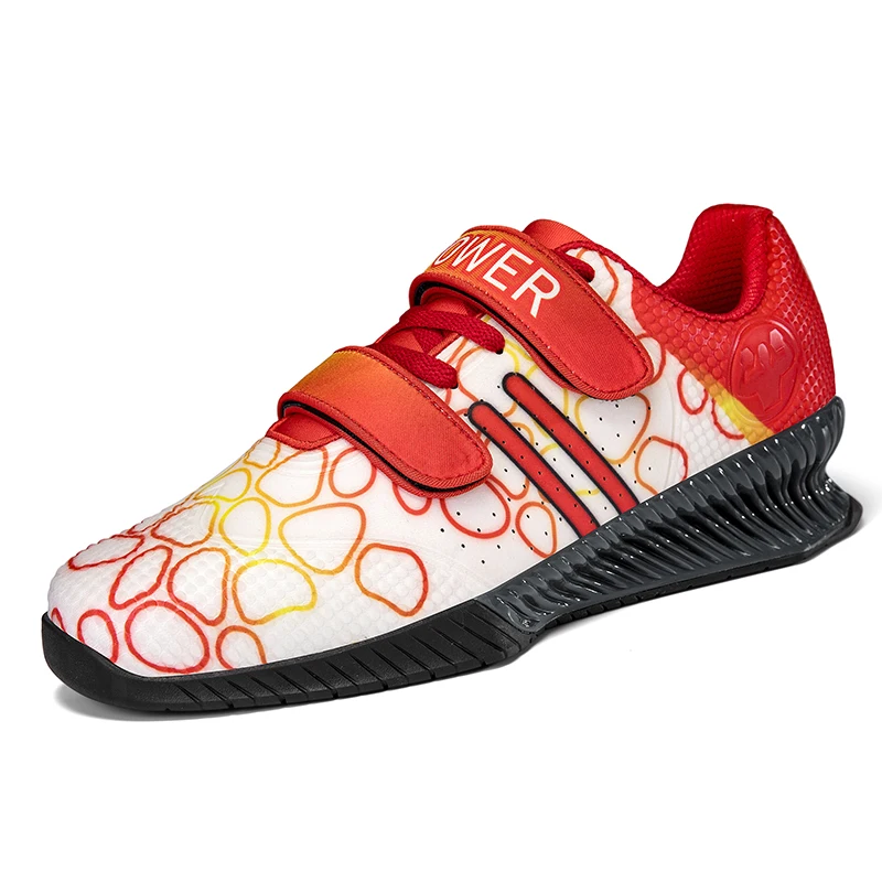 

New Hook Loop Gym Weight Lifting Boots for Men Women Athletic Golden Sliver Deep Squat Shoes Balance Pro Fitness Sneakers