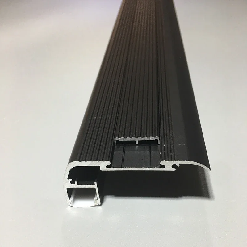 Anti-Slip Stair LED Aluminum Profile Safety Backlight Step Channel Cover Edge Protector Deck Hard Bar Strip Light