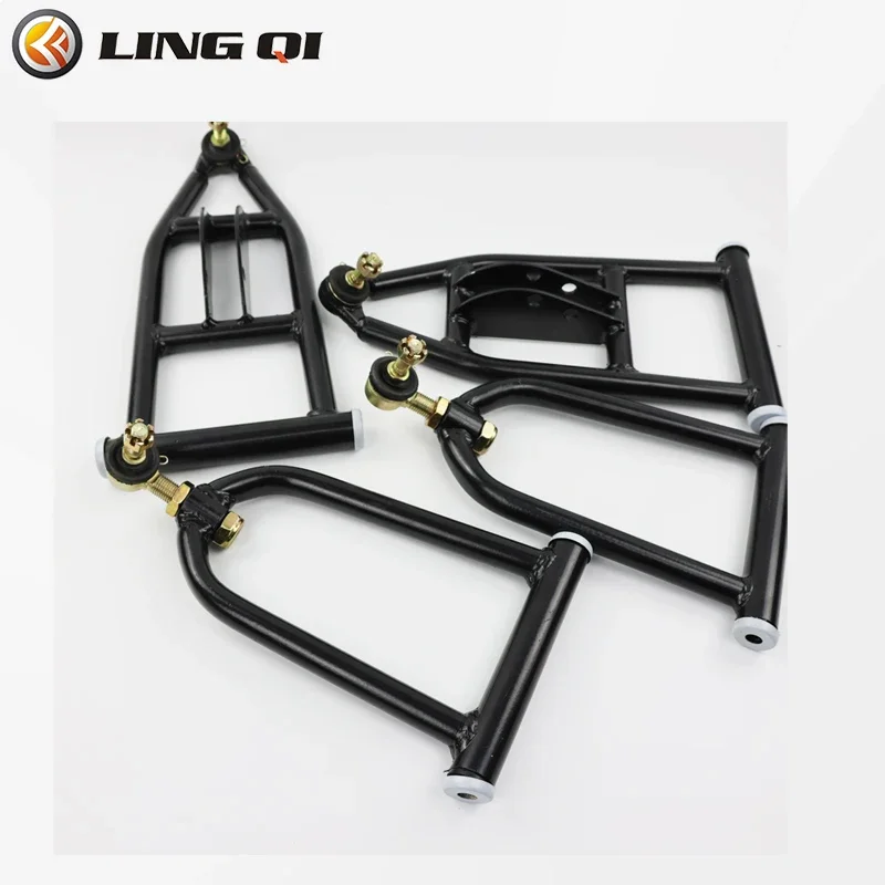 ONLEEYPP ATV Quad Bike Buggy Go Kart Parts Metal Upper/Lower Swingarm And Front Suspension Shock Kit Adjustable Ball Head