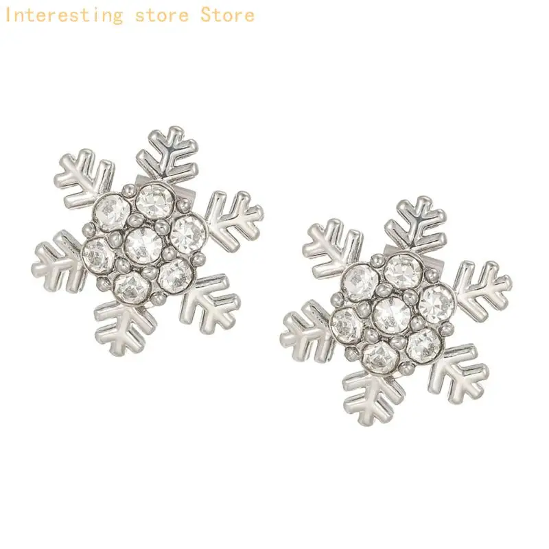 Schneeflocken-Ohrhaken-Charm-Ohrclip für Freeclip 1/2 Zubehör für den täglichen Look 55KC – Detail 8