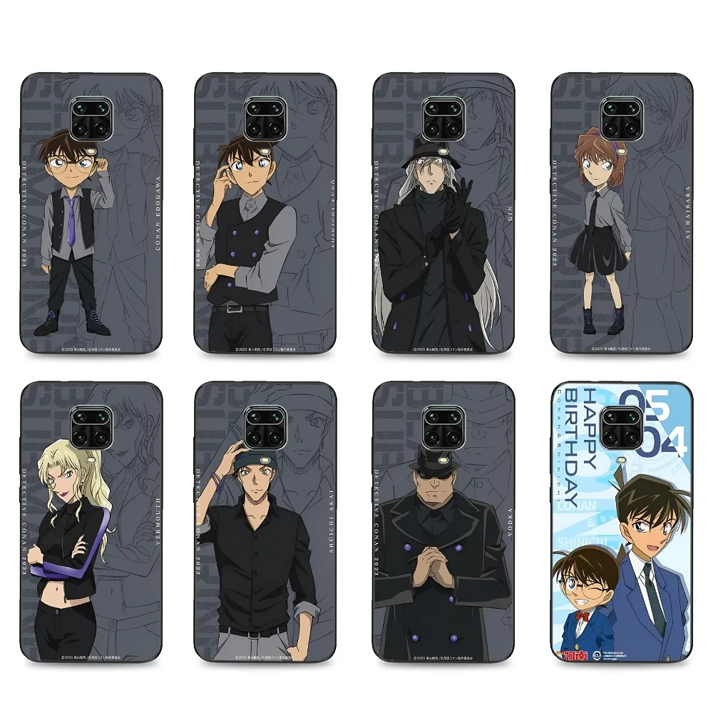 Detective Conan Phone Case For Xiaomi Mi 5X 8 9 10 11 12 lite pro 10T PocoX3pro PocoM3 Note 10 pro lite