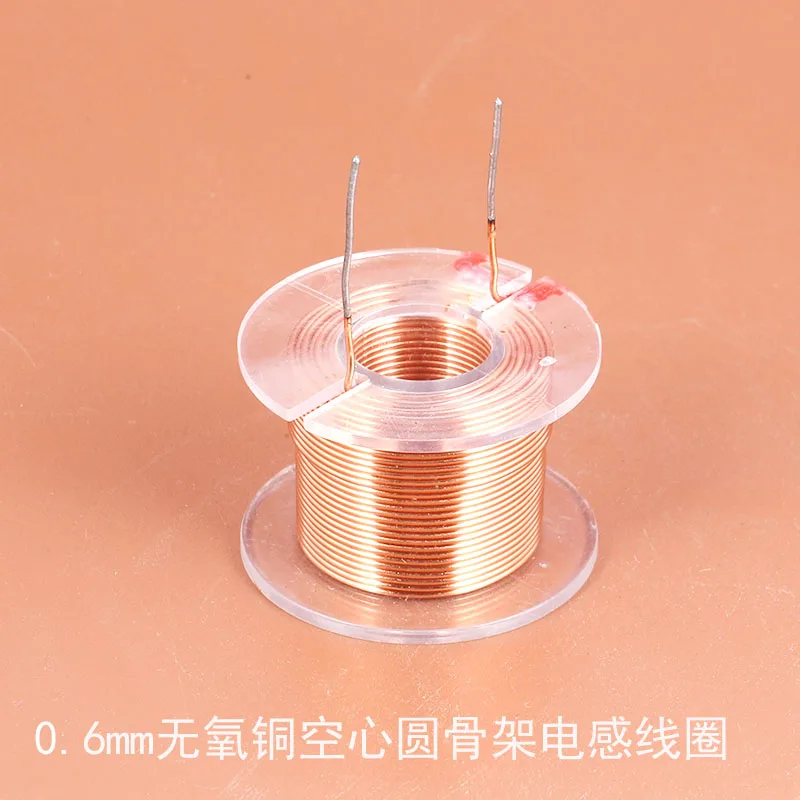 0.6mm Speaker Crossover Inductor Coil Hollow Circle Skeleton Audio Accessories 0.1mH-100mH Custom Pure Copper
