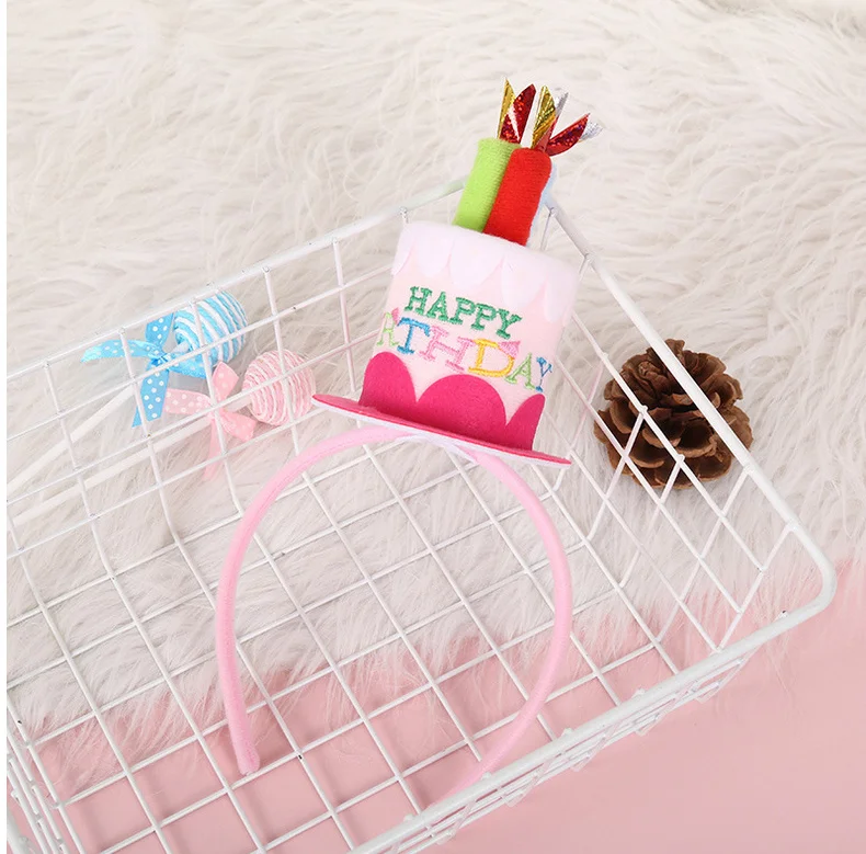 

3Pcs Children Headband Birthday Party Decorative Kids Hair Hoops for Child Fancy Dress Fun Accessory Lightweight Safe Material