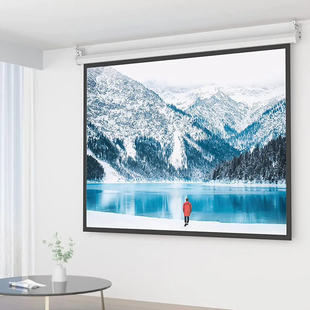 1Set Multi-Function Projector Screen Wall Mount Bracket L-Shaped Heavy Duty Steel Bracket for Smooth Easy Installation Home