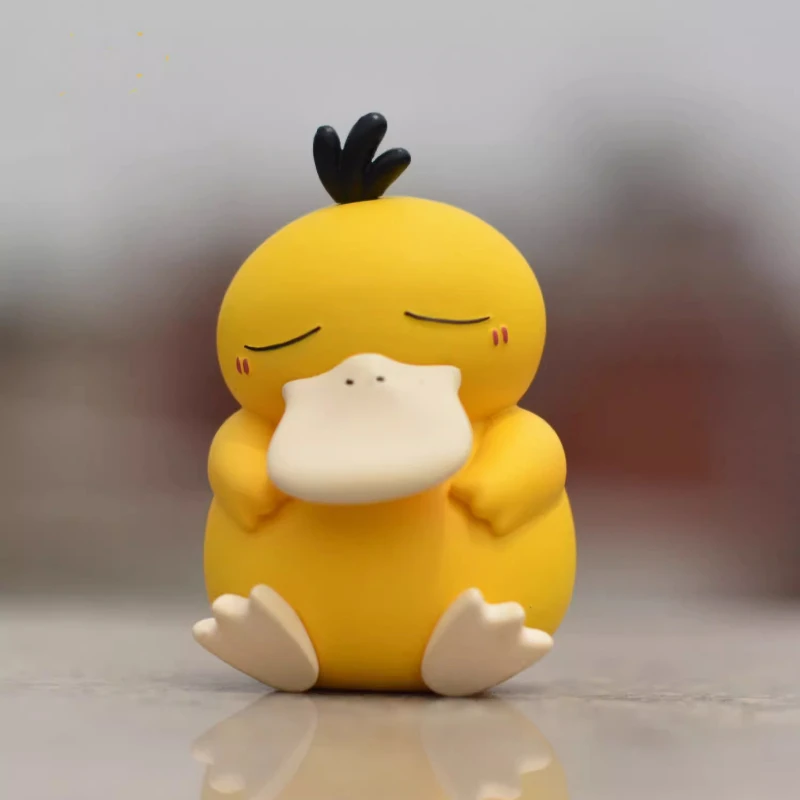 Kawaii Anime Pokemon Snorlax Psyduck Action Figure Cute Model Car Ornaments Gifts Home Portable Ornaments Decoration Toys Gifts