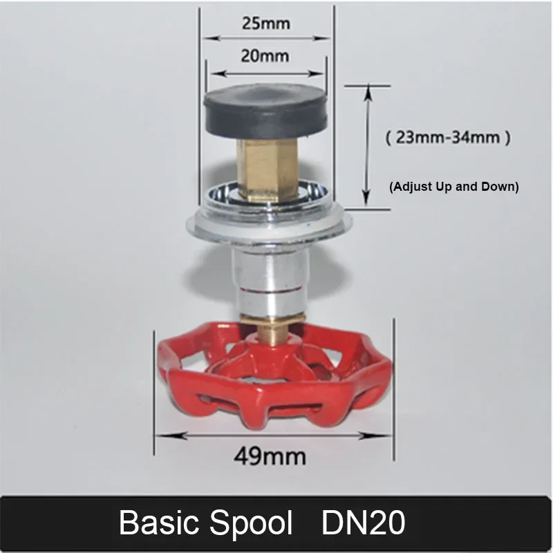 PPR PE Globe Valve Spool Red Handle Water Pipe Fittings 1/2