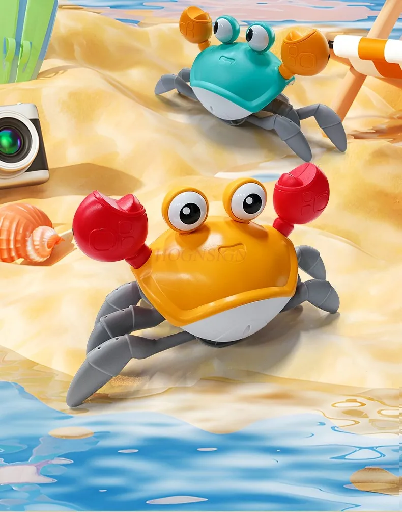 Krab Elektrisch speelgoed Baby leren kruipen, detectie van ontsnappingskrab