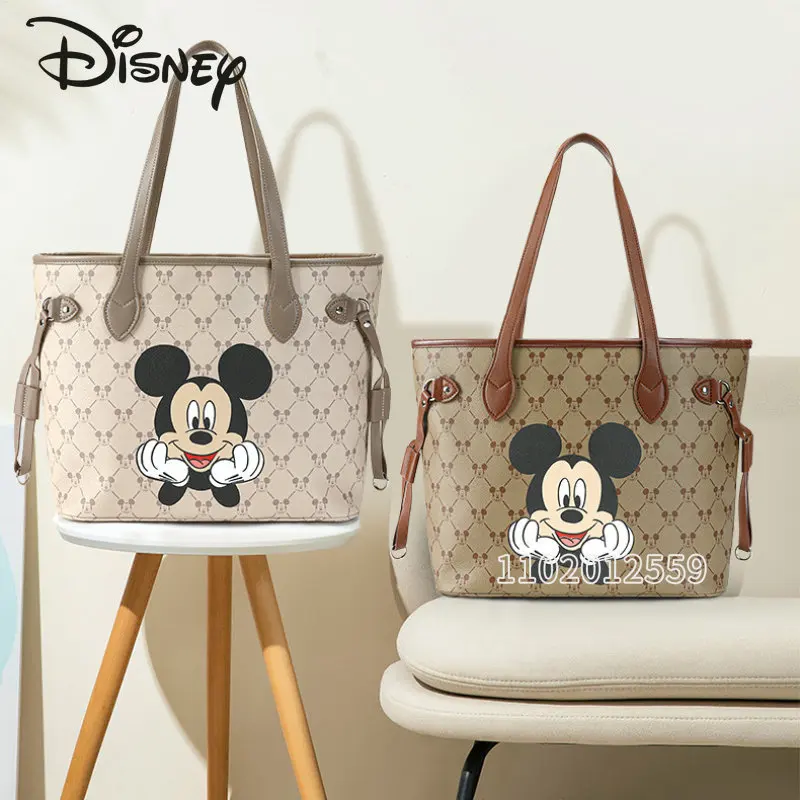 Disney Mickey Original New Diaper Bag Handbag Luxury Brand Baby Diaper Bag Cartoon Fashion Women's Handbag Large Capacity